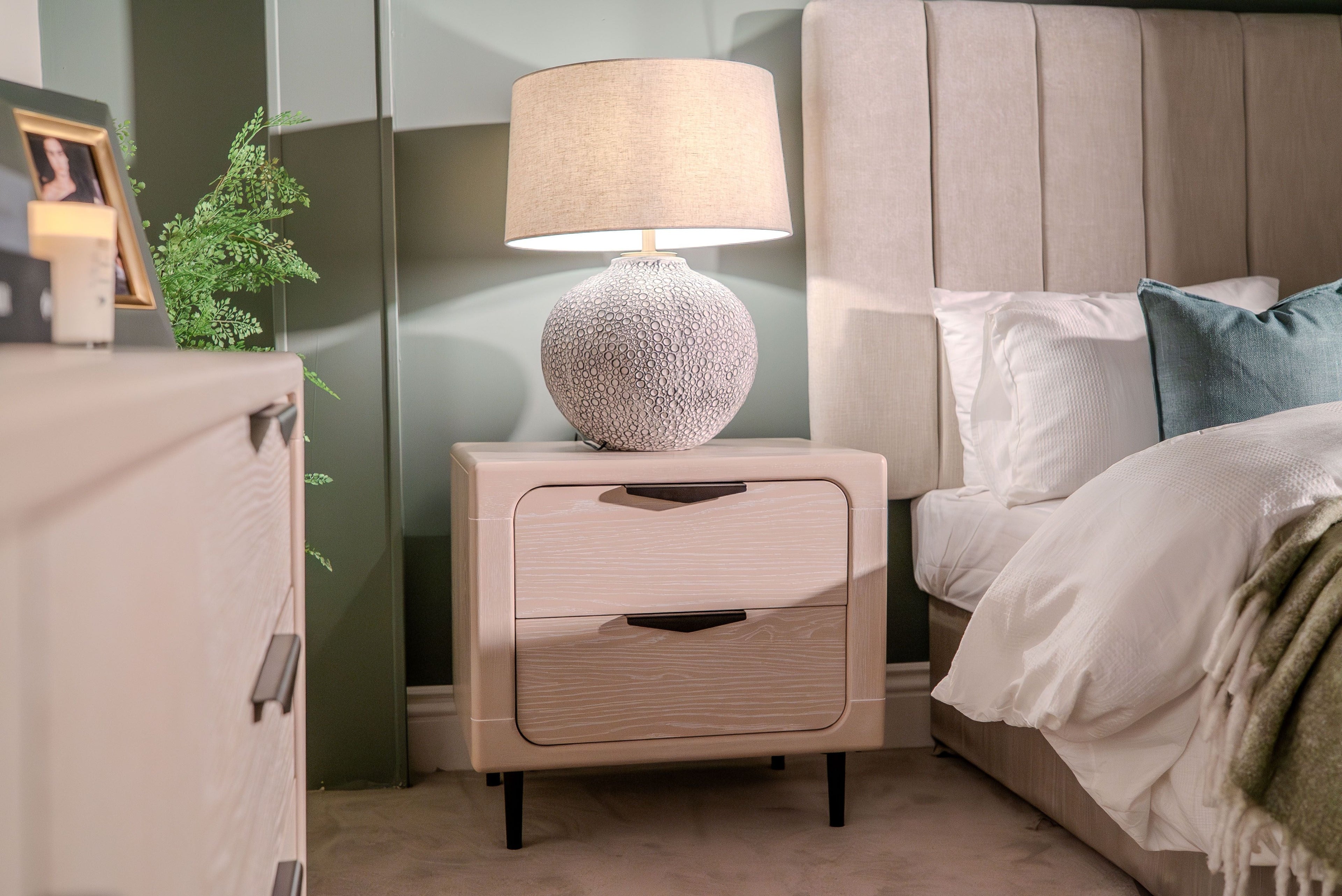 Tempio 2 Drawer Bedside Locker