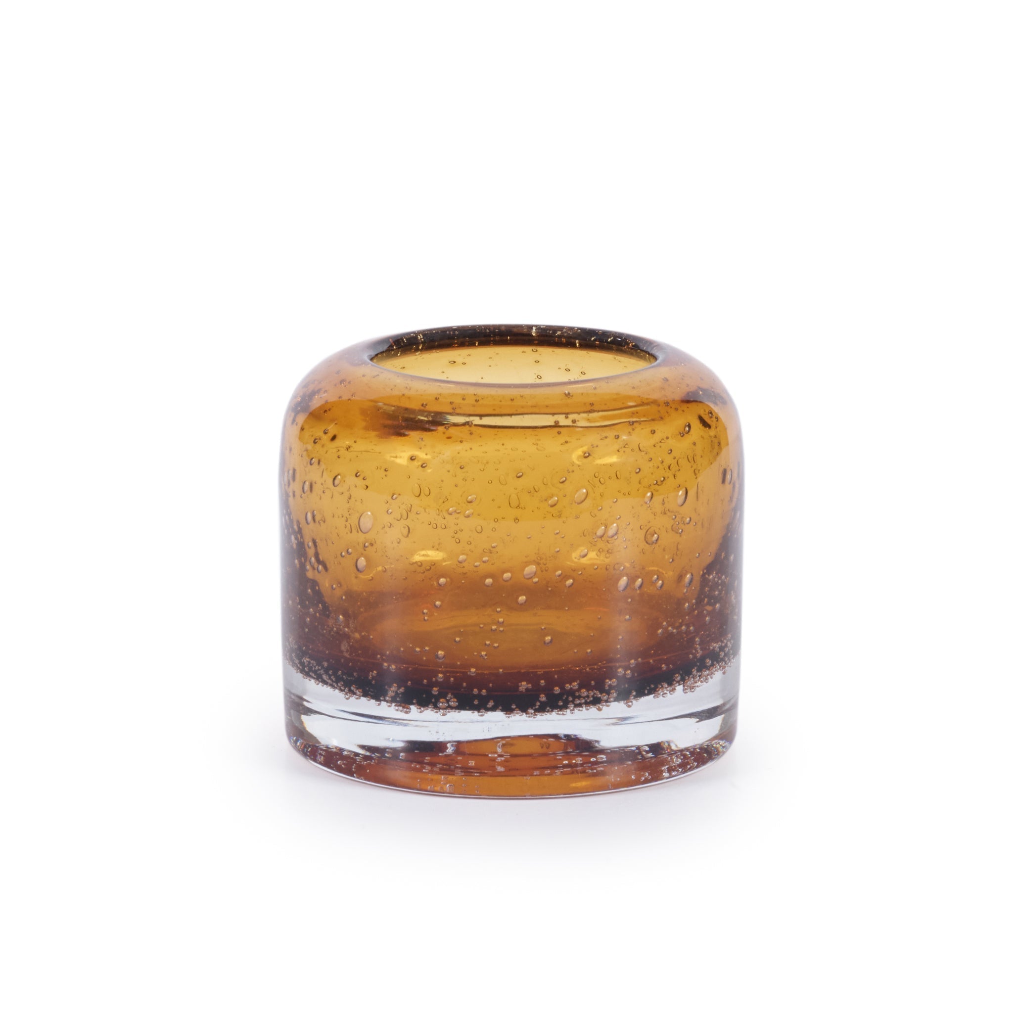 Burnt Orange Candle Holder Medium