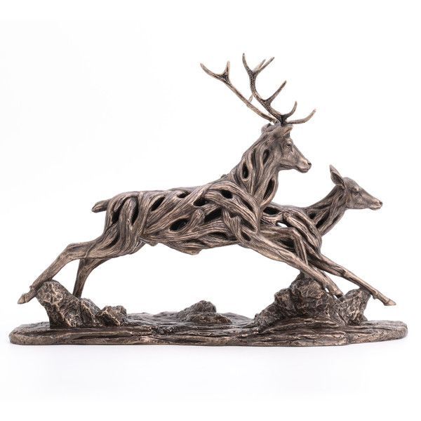 Driftwood Running Deers