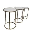 Marble Top Nest of 3 Tables