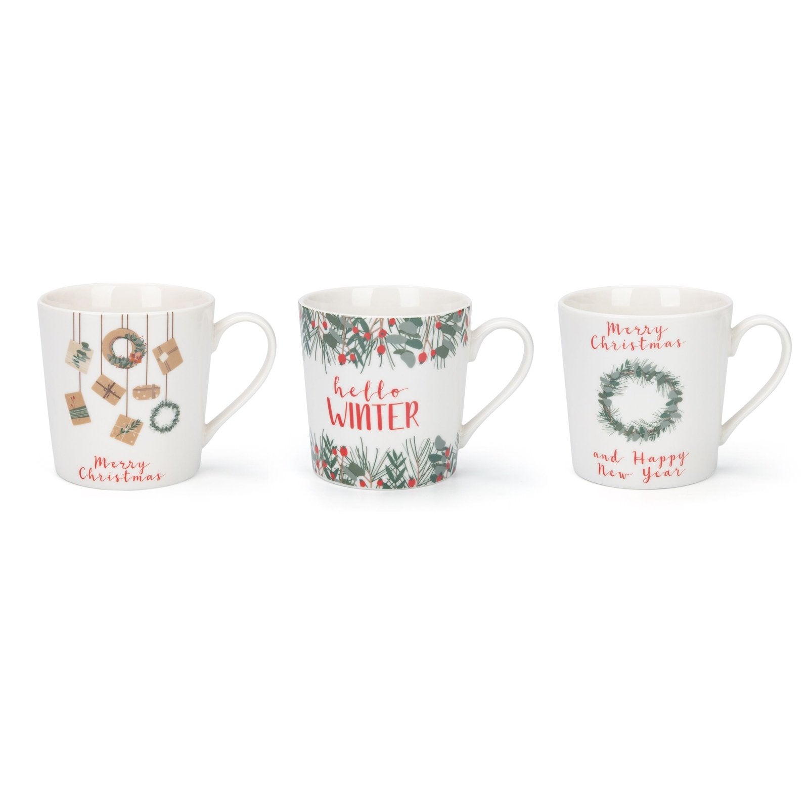 Christmas Spirit Set Of 6 Mugs