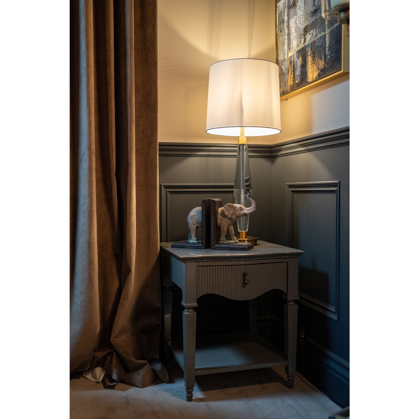 CamIlle Side Table (Grey Green)